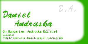 daniel andruska business card